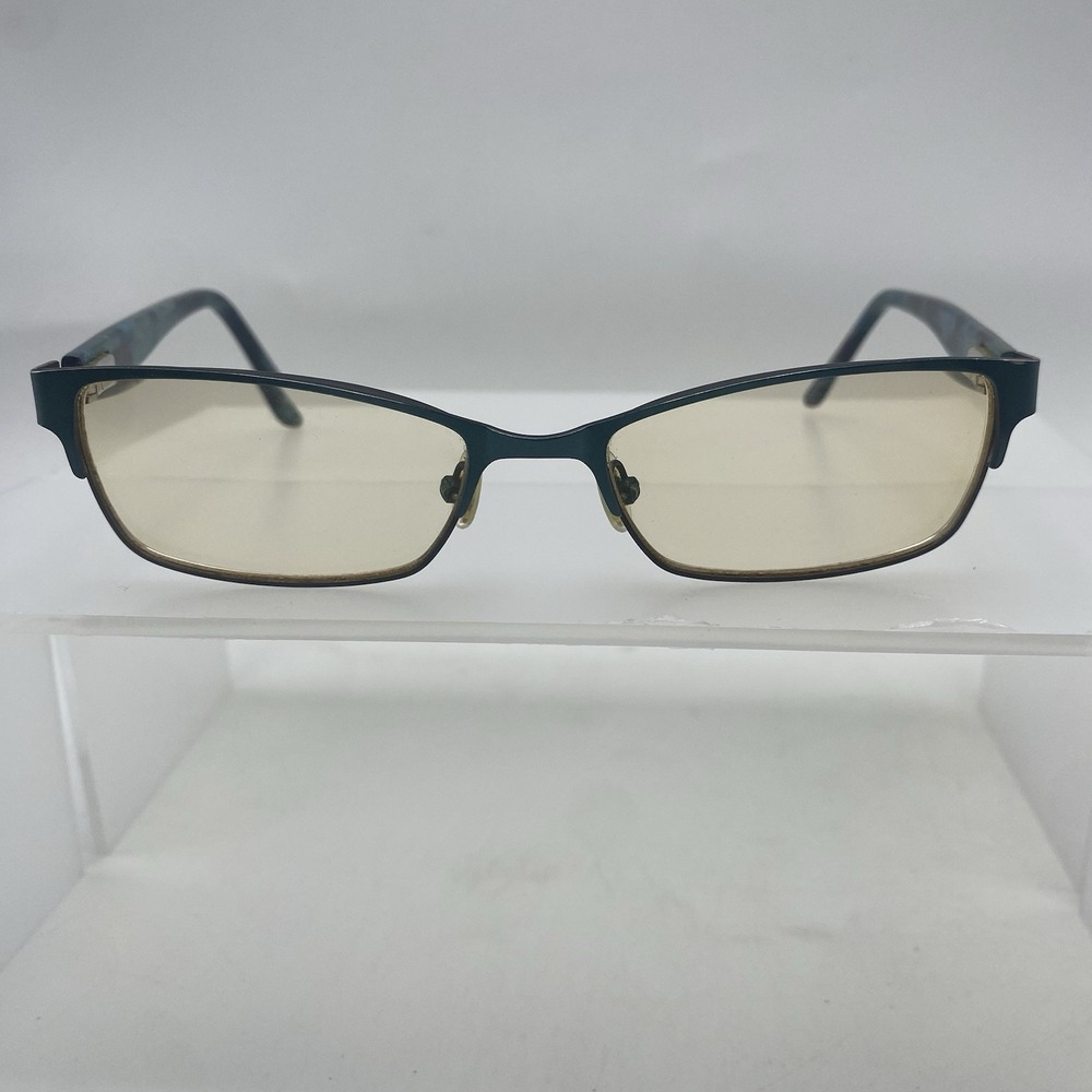 BCBGMAXAZRIA Eyeglasses Women FRAME ONLY Full Rim 52-17-130 Brynn Teal 648